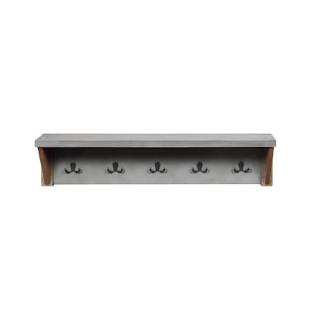 Alaterre Furniture Newport 40" Coat Hook with Shelf ANNP2971